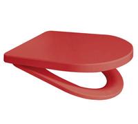 Dementia Friendly Euroshowers Rainbow Middle D Style Red Soft Close Toilet Seat