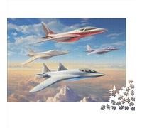Dementia Jigsaw Puzzles for Adults, 1000 Piece Aeroplane Wooden Puzzle - Activities & Gifts for Elderly People with Alzheimer's 1000pcs (75x50cm)