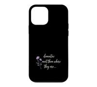 Dementia Meet Them Where They Are Purple Flower Support Case for iPhone 12 mini