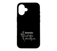 Dementia Meet Them Where They Are Purple Flower Support Case for iPhone 16