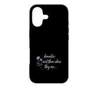 Dementia Meet Them Where They Are Purple Flower Support Case for iPhone 17