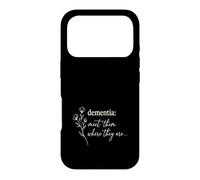 Dementia Meet Them Where They Are Purple Flower Support Case for iPhone 17 Pro