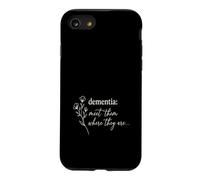 Dementia Meet Them Where They Are Purple Flower Support Case for iPhone SE (2020) / 7/8