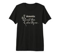 Dementia Meet Them Where They are Purple Flower Support Premium T-Shirt