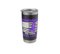 Dementia Remember for Those Who Can't US Flag Alzheimer Stainless Steel Insulated Tumbler