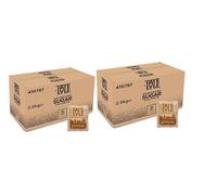 Demerara Sugar - 2000 × 2.5 g Sachets (5 kg) | Pure Cane Brown Sugar with Fruity Caramel Taste | Vegan, Vegetarian, Kosher Certified | Packed by Saras Foods UK