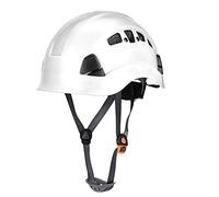 Demeras 1PC Safety Helmet Construction Hard Hat Anti-Fall Head Protector for Head (white)