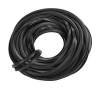 Demeras 32.8ft Greenhouse Rubber Strip, Black Rubber Seal Frameless Weather Stripping Door and Gasket Glazing Rubber Sea