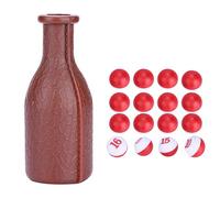 Demeras Billiard Shaker Bottle Billiard Pool Shaker Bottle with 16 Numbered Marbles Dice box Billiard Accessories