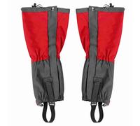 Demeras Hiking Legging Gaiters Outdoor Waterproof Climbing Boots Cover Trekking Leg Warmer Gaiter for Cycling Skiing Hunting Outdoor Activities Birthday Gift Red