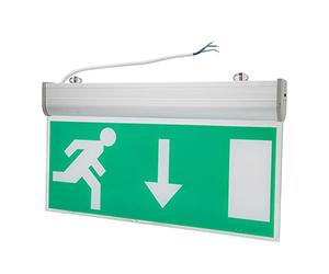 Demeras LED Emergency Exit Sign Light, Acrylic LED Emergency Exit Lighting Sign Safety Evacuation Indicator for Supermarket Hotel Hospital 110-220VSafety Signs