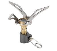 Demeras Mini Burner Outdoor Camping Ultralight Portable Folding Stove for Hiking Picnic Cookware Tool(Silver)