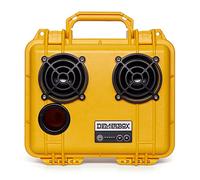 DemerBox DB2: Waterproof, Portable, and Rugged Outdoor Bluetooth Speakers. Loud Sound, 40+ hr Battery Life, Dry Box + USB Charging (Paniman Yellow)