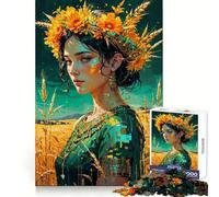 Demeter︰ Verdant Crown - Golden Harvest Goddess Jigsaw Puzzles for Adults 1000 Piece Brain Agility Restful Game Happy Challenge Night Game (38x52cm)