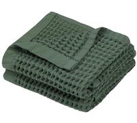 DEMМEX Organic Cotton Waffle Turkish Hand Towels for Bathroom & Kitchen, OEKO-TEX® Certified, Ultra Soft, Lightweight Quick Dry Waffle Weave, Set of 2, 50×75 cm (Sage Green)