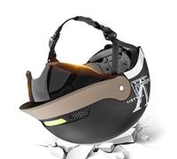 Demi-casque De Moto | Casque De Cyclisme Avec Pare-soleil Et Système À Dégagement Rapide | Casque Léger Et Confortable Pour Hommes Et Femmes, VTT, Cruiser, Vélo, Montagne, Skateboard, Scooter, Cyclism