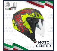 Demi Jet Helmet CGM 126X Hyper Alert Long Visor Size M (57-58 cm)