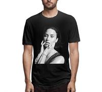 Demi Lovato Man T-Shirt Unisex Gift Men's Black Tees(Large)