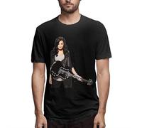 Demi Lovato Mans T-Shirt Unisex Black Mens Tees(Large)