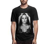 Demi Lovato Men's Cotton Pop Short Sleeves T Shirt Tees Sports Shirt (X-Large)