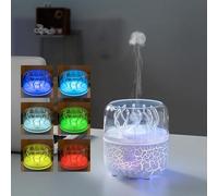 Demiawaking Jellyfish Humidifier Diffuser, 280ml Essential Oil Diffuser with Remote, 7 Colors LED Light, Suitable for Car, Travel, Bedroom, Office and Other Places, Auto-Off (White)