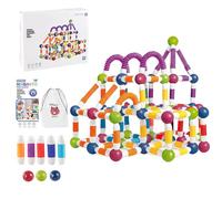 Demiawaking Magnetic Stick Building Toy, Stretchable Magnetic Rods & Balls Toy Set, STEM Montessori Magnet Toys for Kids Toddlers, Promotes Hand and Brain Development (138pcs)
