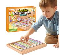 Demiawaking Puzzle Matching Game, Piece Matching Game with Cute Animal Patterns, Perfect Toys for Home and Travel for 3-8 Ages Kids, Developing Children's Logical Thinking Skills (Large)