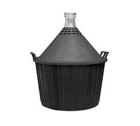 Demijohn in a Plastic Basket for Home Wine Making Glass Narrow Neck Demoijohns for Wine, Beer, Honey, Infusions Fermentation Carboy - Made of Soda Glass (10L)