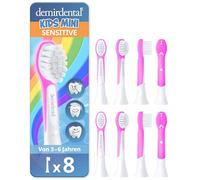 demirdental Replacement Brushes for Children Suitable for Philips Sonicare Replacement Brushes Kids, Compact Mini Suitable for 3-6 Years, Equivalent to HX6034 HX6038, Magenta, Set of 8