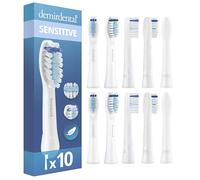 demirdental Sensitive Replacement Toothbrush Heads for Oral-B Pulsonic Soft Replacement Toothbrush Heads Also Fits Slim One Clean Luxe Pack of 10