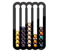 Demi's Home Adhesive Coffee Pod Holder for Nespresso Original Capsules (Measure Before Purchase) - Suitable to be Mounted Inside/Under the Cabinet or on the Wall (Black)