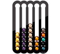 Demi's Home Magnetic Coffee Pod Holder for Nespresso Original Capsules - Suitable to be Mounted on the Fridge (Black)