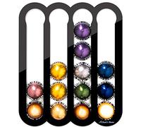Demi's Home Magnetic Coffee Pod Holder for Nespresso Vertuo Capsules - Suitable to be Mounted on the Fridge (Black)