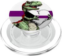 Demisexual Flag Dino T-Rex Demisexual Pride Flag Dinosaur PopSockets PopGrip for MagSafe