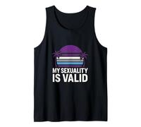 Demisexual Pride My Sexuality Is Valid Retro Women's Semi-Pr Tank Top