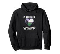 Demisexual Pride Takes Me a Little Longer Vintage Womens Pullover Hoodie