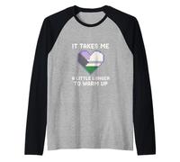 Demisexual Pride Takes Me a Little Longer Vintage Womens Raglan Baseball Tee