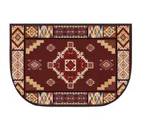 Demissle Fireplace Hearth Rug Fireplace Mats Cabin Southwestern Fireproof Fire Resistant Rug for Wood Stove Floor for Kitchen Indoor Outdoor(Vintage Aztec,24 x 36 Inch)
