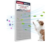 Demiwise 10x20x1 Washable Electrostatic Air Filter, MERV 8 Aluminum AC/HVAC Furnace Filter, Reusable Permanent Air Filter, Lasts a Lifetime, Easy to Install, Healthier Home/Office Environment