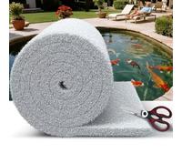 Demiwise Pond Filter Pad 18"x72" - Cut-to-Fit Filter Media & Durable Pond Filter Material for Koi Ponds, Aquariums & Fountains - Reusable for Clear, Healthy Water