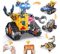 Demkia Robot Toys for Kids Building Set, 588PCS Rechargeable 4 in 1 APP & Remote Control Robotics Kit Educational Building STEM Toys, Birthday Gifts Build A Robot for Boys Ages 6 7 8-12+