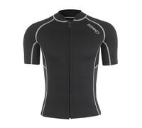 DEMMET Short Sleeve Wetsuit Top 1.5mm-3mm Neoprene Jacket Shorts Men Women High Stretch Warm Sunscreen Swim Shorts Underwater Movement