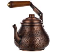 DEMMEX 1mm Thick Solid Copper Teapot, Tea Lovers' Personel Tea Kettle, Stovetop Copper Tea Pot, Food Safe Tin Lined, 0.9 Qt - 3 Cups, 100% Handmade in Turkey (Antique Copper)