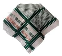 Demmi Falestini Keffiyeh BANDANA Collection, Emerald Solidarity, 22 x 22