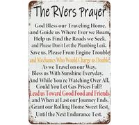 DEMNREG Metal Tin Sign The Rv-ers Prayer Poster Wall Decor Funny for Home Kitchen Bar Pub Man Cafe Room Garage Vintage Retro Plaque 8x12 Inch