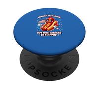 Democracy Collapsin Wiener Slappin Hot Dog Funny USA July 4 PopSockets Adhesive PopGrip