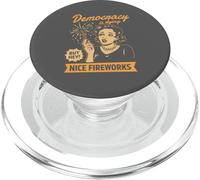 Democracy Dying 4th of July Political Satire Art PopSockets PopGrip for MagSafe