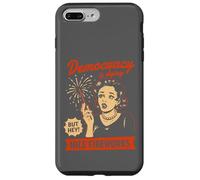 Democracy Dying Fireworks Ironic Political Art Case for iPhone 7 Plus/8 Plus