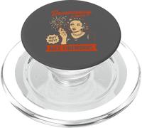 Democracy Dying Fireworks Ironic Political Art PopSockets PopGrip for MagSafe