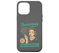 Democracy Dying Fireworks Political Satire Design Case for iPhone 12 Pro Max